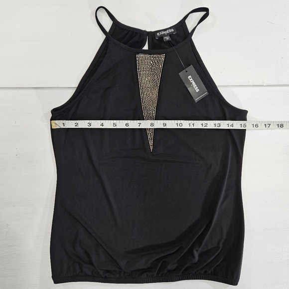 NWT Express black sleeveless blouse women's size Xsmall - Picture 3 of 11